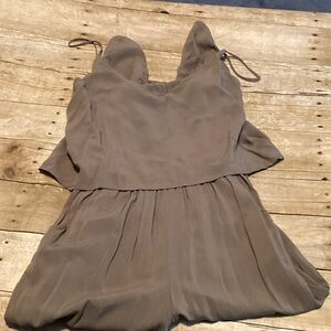 Chic Tan Sleeveless Romper